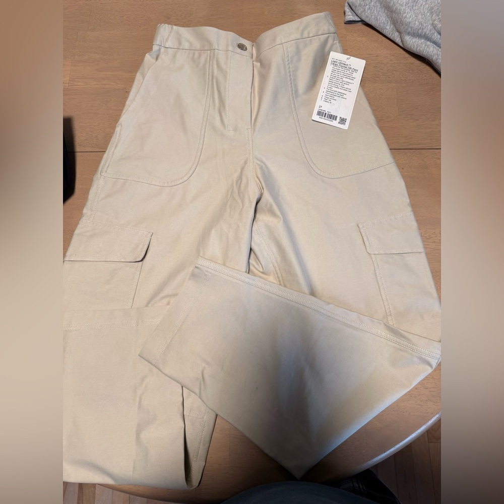 lululemon athletica Beige Cargo Track Pants